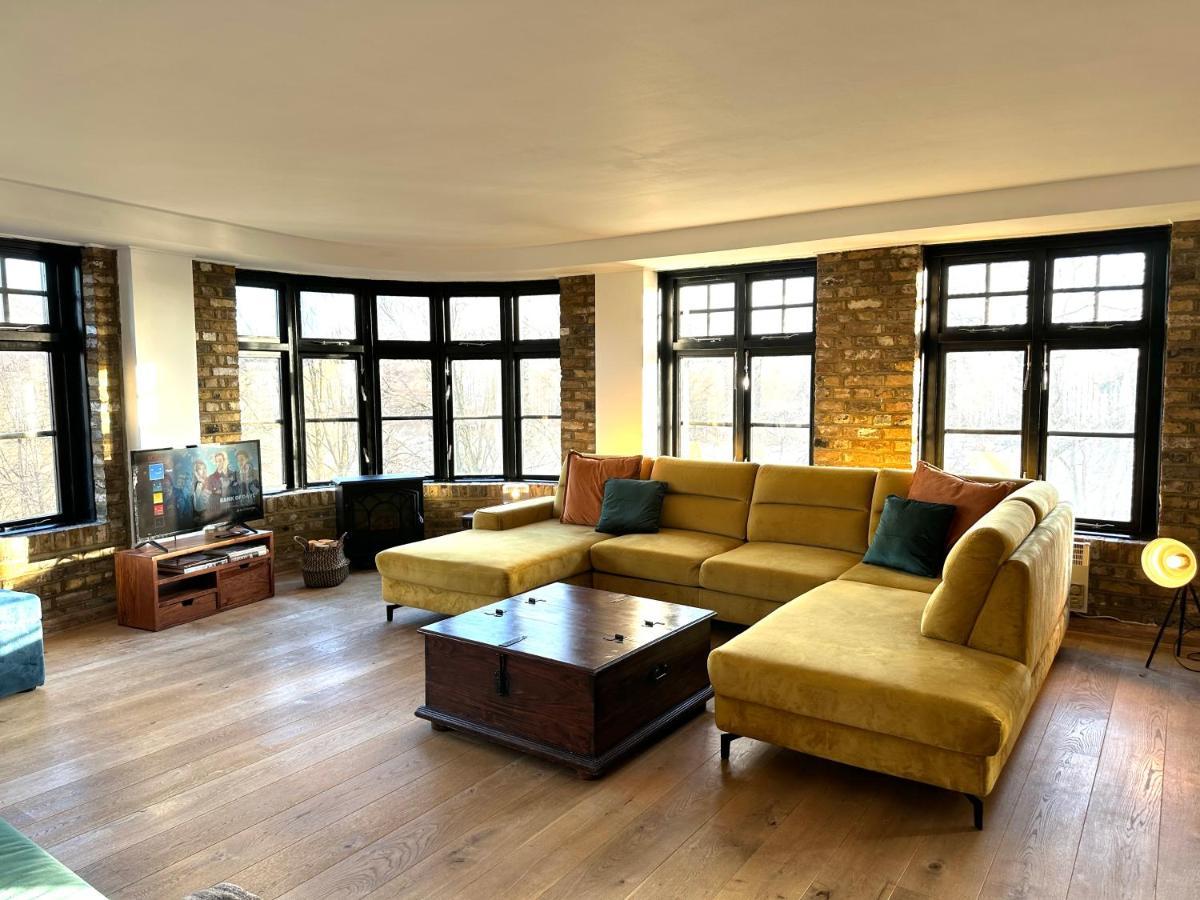 Deluxe Penthouse Riverside View 2 Bedroom Flat With Lift - Old Industrial Factory Warehouse Appartement Londres
